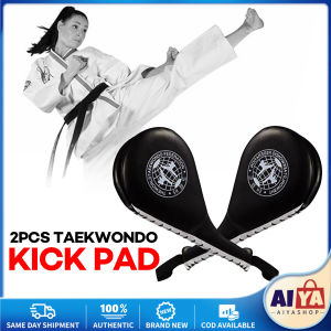 ★Same Day Shipping★ 2Pcs Taekwondo Karate Kickboxing Kicking Pad Practice Kick Target Training Kick Pad Training Gear Taekwondo Target Pad-Black