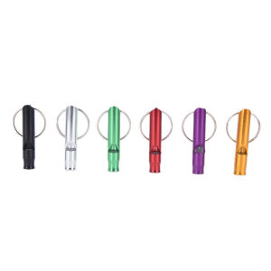 [COD] Metal Whistle Pendant With Keychain For Survival Emergency Mini Size Whistles
