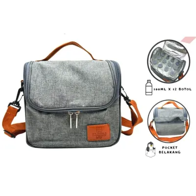Huggy Baby BAG04 Korean Cooler Bag 2 Pockets Tas Thermal ASI Bayi