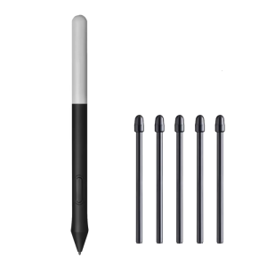1Set Drawing Tablet Pen with 5 Replacement Nibs Pressure Sensitive for One Pen Display Art and Note Taking