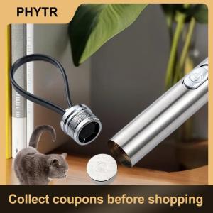 【PHYTR】 Infrared 4 Patterns Laser Cat Toy Pen with Constant Switch Perfect Pet Toy for Cat Play Training At Home