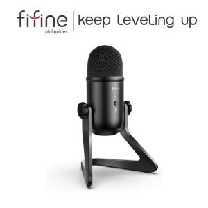 FIFINE K678 USB Microphone Metal Condenser Microphone Recording Microphone Gaming Mic Podcast Microphone for Laptop MAC or Windows PC microphone Cardioid Microphone Studio Recording Microphone Voice Overs Streaming Broadcast YouTube Videos ASMR Vlog