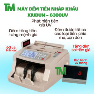 Máy đếm tiền cao cấp XIUDUN đếm tổng siêu chuẩnchính xác bền phát hiện tiền giả thường tiền giả đôla ngoại tệ bằng tia UV
