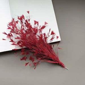 EASYEAH Triangle Tipped Turkey Feathers 25-30CM Multicolor Artificial Feathers DIY Free Bendable Feather Headpieces DIY Crafts
