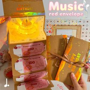 Bao Lì Xì 3D Gấp Gọn Cho Sinh Nhật Bộ Tự Làm Để Đóng Gói Tiền Lộc Kèm Lời Chúc Truyền Thống Quà Tặng