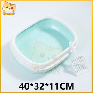 Cat Litter Box Bak Pasir Kucing Toilet Kucing Baskom Pasir Kucing Litter Box Kucing