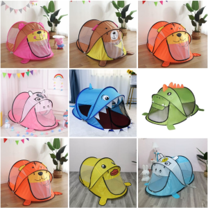 TENDA ANAK BERMAIN KARAKTER HEWAN INDOOR OUTDOOR BONUS TAS RUMAH TENDA TENDA CAMPING ANAK LIPAT