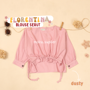 ATASAN ANAK CEWE LINEN FLORENTINA BAJU SERUT ANAK PEREMPUAN