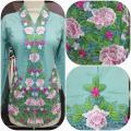 【READY STOCK】Baju Kebaya Nyonya - Warna Biru Muda /Light Blue (lengan 3 suku). 