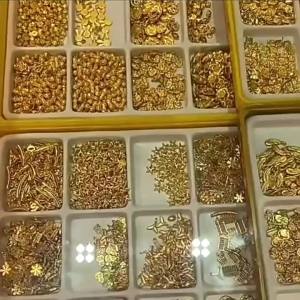 Pure gold 999 Blessing Card Pendant 3D Hard Pure Gold Square Fu Brand Necklace Gold diy Accessories Small Blessing Card Pendant