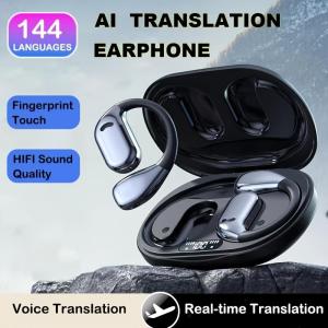 144 Language Translation Earbuds - 3-in-1 Wireless Voice Translator for iOS & Android Supports 144 Languages & Accents Perfect for Travel SeaSpark