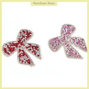 [PureZone] Bow Embroidered Patch Iron on Sewing Applique For Jeans