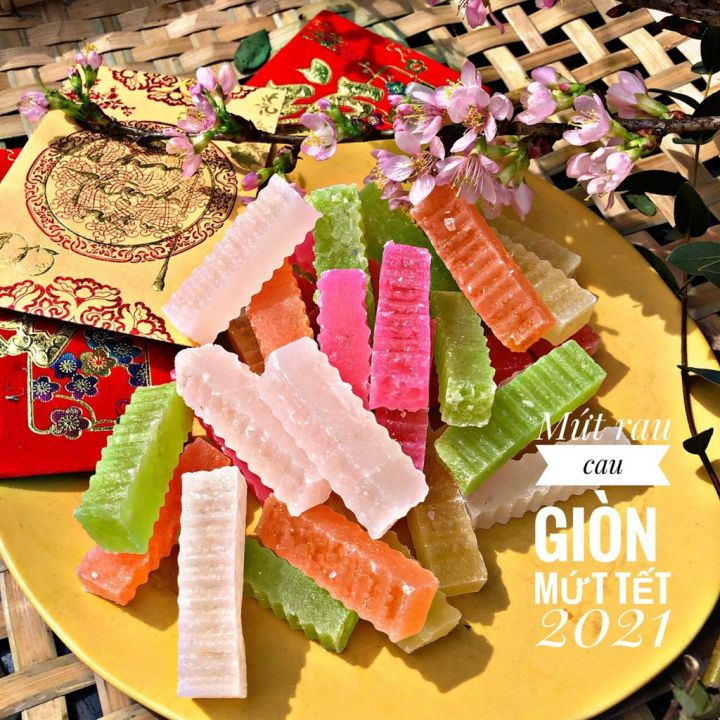 1 Kg Kẹo Râu câu trái cây thơm ngon- đồ ăn vặt-bánh mứt tết-kẹo tết ...