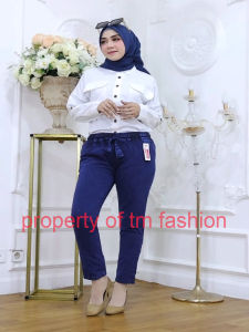 CELANA PANJANG WANITA TERBARU/ JEANS / KEKINIAN / BAGGY PANTS/SNOW WASHING JEANS/ALL SIZE FIT TO XXL/TM BUSANA