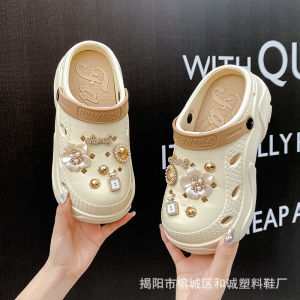 [Free Shipping] WomenS Puff Clog Sandals With Thick Soles Height-Increasing Beach Shoes Non-Slip Soft Sole Slippers Cloud EVA Clog Outdoor Sandals For Women
