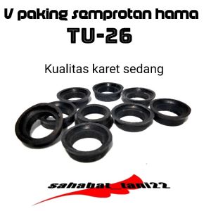 V paking water Seal pump Karet Sil Plunger Piston Mesin Sprayer Semprot Pompa hama tu26 tnk777 767
