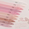 Jelly Nude Gel  Set, 10Pcs Sheer Milky White Pink Transparent Gel Polish Kit UV LED  Polish Colors Varnish Nail Art DIY Salon 7ML. 