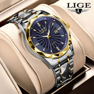 Lige Thời Trang Và Giản Dị 100% Đồng Hồ Ban Đầu Người Đàn Ông Và Phụ Nữ Lịch Không Thấm Nước Và Đồng hồ Quartz dạ quang + Hộp