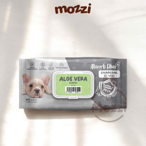 Khăn ướt cho chó mèo Kháng khuẩn than hoạt tính Absorb Charcoal Absolute