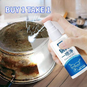 Stainless Steel Pot Bottom Spray Cleaner Burnt Mark Remover Oil Stains Removal for Kitchen