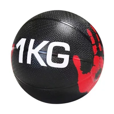 Durable Rubber Medicine Ball 1KG/2KG/3KG/4KG/5KG/6KG/7KG/8KG/9KG/10KG | Weighted Slam Ball for Strength Abs & Core Workout | Non-Bounce Training Ball for Home Gym Exercise