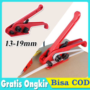 (13-19mm) Poly Strapping Tensioner Paket Alat Packing Kemasan Alat Mesin Packing Strapping Band Tali Klem Mesin Manual Pengikat Alat Pengikat Tensioner Cutter Manual Banding Tool Alat Packing Strapping Tools
