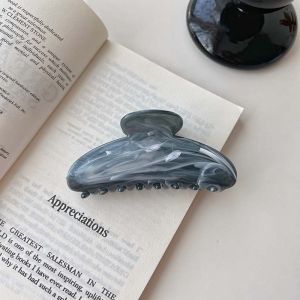 Hair Accessories Tools Vintage Acrylic Disk hair Marble Textured Barrette Hair Clips Crab Clip Claw Clip