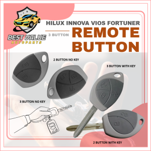 TOYOTA HILUX INNOVA FORTUNER VIOS ALTIS COVER KEY REMOTE 2 3 BUTTON KEY REMOTE KEY COVER WITH KEY / WITHOUT KEY KEYLESS