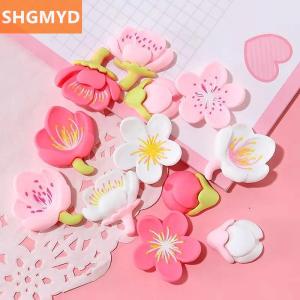 [COD] SHGMYD 12pcs Creative Whiteboard Cartoon Magnetic Sticker Fridge Magnet Pink Flower Resin Decorative Refrigerator Magnets