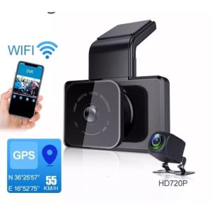 Phisung K10 Pro: 2 camera siêu nét trước sau Wifi GPS cảnh báo giao thông