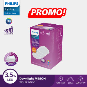 Philip Lampu LED Meson Multipack 080 3.5W 3000K - Philips Lampu LED Paket 3 Gratis 1