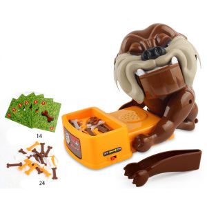 W18 Funny Tricky Novelty Toys Bad Dog Chew Bone Board Parent Child Family Party Games Beware of The Dog Dont Wake The Dog Toys Gift
