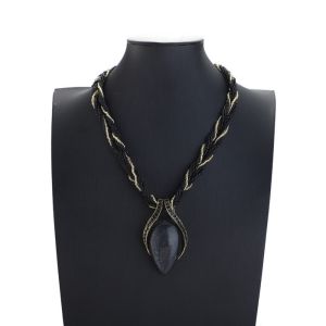 JURHOMIE Bohemia Choker Necklace Ethnic Handmade Multilayer Beads Chain Retro Sweater Chain Women Bijoux