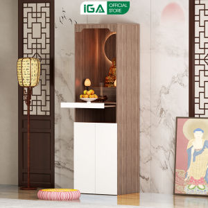 Bàn thờ gia tiên thờ Phật tủ thờ đứng phù hợp thờ chung cư nhà nhỏ hiện đại  - GP400