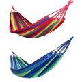Portable Outdoor Cotton Stripes Hammock duyan. 