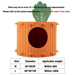 4in1 Felt Cat House Cat Bed 3-Tier Cat Tree Anti Scratch Odorless Large Cat House with Cat Toy