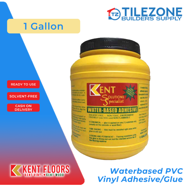 Kent Solutions 1 Gallon Vinyl Adhesive Versatile Glue for Vinyl