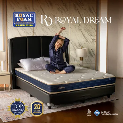 Kasur Busa Royal Foam Lincoln | Tebal 10 15 & 20 cm | High Density Foam Mattress in a Box