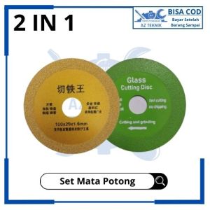 Mata Gerinda Pemotong Besi Dan Kaca Pisau Gergaji Cakram Pemotong Logam Berlian Diamond Blade 4 Inci