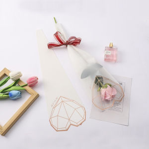 Isi 20 LEMBAR Plastik Bunga Mawar 1 Tangkai Wrapping Plastik Mini Buket Plastik Bungkus Bunga SF01