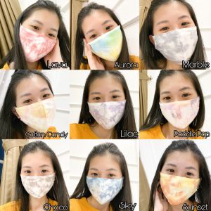 ELLIPSES.INC Masker Tie Dye Kain Katun 2Ply - Bisa Dicuci