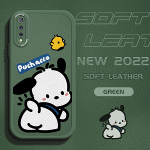 กรณีสำหรับ Vivo S1Vivo S1 ProVivo V11iVivo V15 V15 ProVivo T1X เคสโทรศัพท์สำหรับหญิง Slim Slim ผิวการ์ตูน Pochacco หนังกลับ PU หนัง