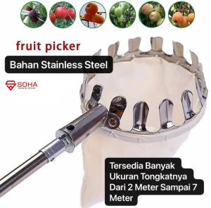 TK-13 Jaring Net Pemetik Buah Bisa Dipasangkan Ketongkat Telescopik Bahan Stainles teel Kualita Bagus