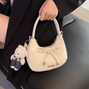 ZEFAN หมีน้อยน่ารักจี้กระเป๋าสะพายเดี่ยวรุ่นเกาหลีกระเป๋าถือกระเป๋าผู้หญิงใหม่ฝีมือประณีต