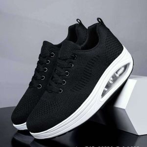 ใหม่!รองเท้าผ้าใบผู้หญิงเพื่อสุขภาพ Air cushion งานถัก น้ำหนักเบา ใส่ออกกำลังกาย ใส่เที่ยว ยืนนานสบาย มี 3 สี ไซส์ 36-42