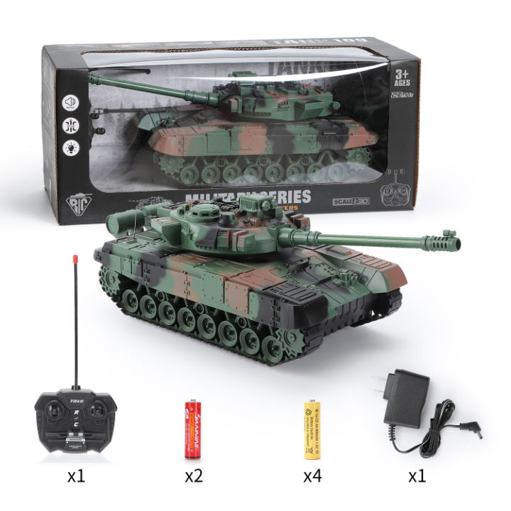 2.4G RC Toys Army Tank Battle Military Remote Control War Tank Toy with