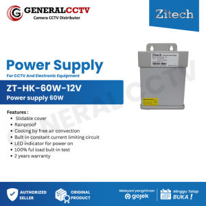 Zitech Power supply Rainproof Trafo 12V-60Watt ZT-HK-60W-12V Indoor/Outdoor