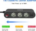 USB Adapter, 200W Car Plug Splitter Adapter USB Charger Extension Cord 3 Socket Way 12V/24V Plug Car Charger Adapter Splitter Port for Plug Outlet. 