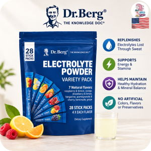 Dr. Berg Sugar Free Electrolyte Powder Variety Pack (28 Sticks) - Zero Sugar Keto Diet Friendly