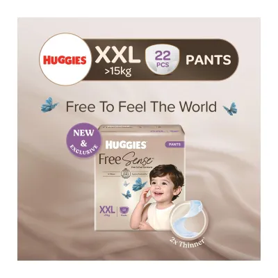 Huggies Free Sense Baby Diaper Pants XXL 22s